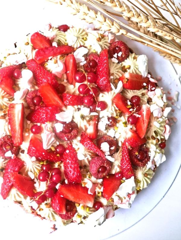 Tarte fraises pistache