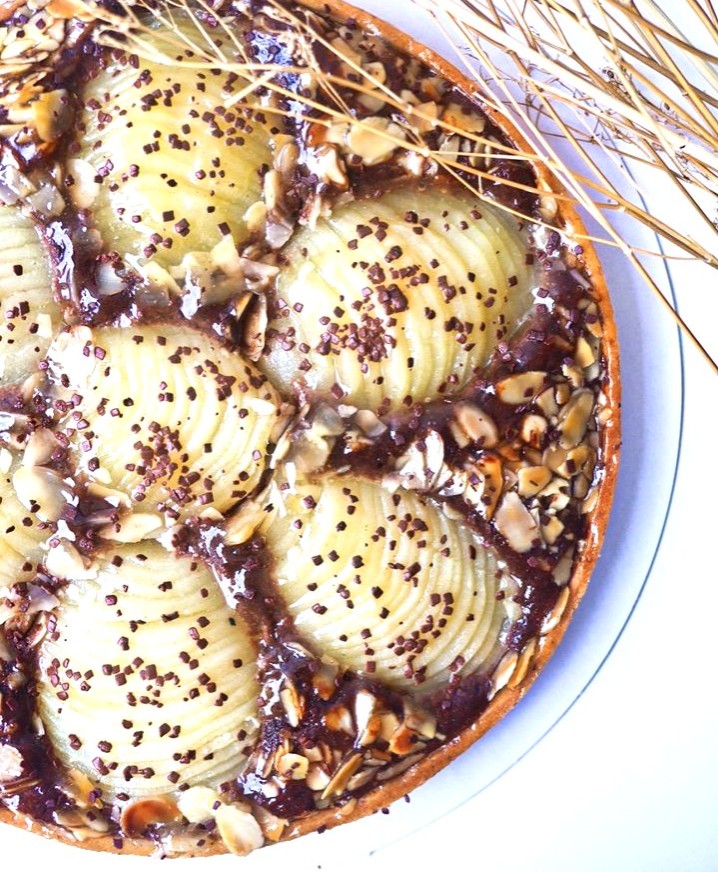 Tarte poires chocolat