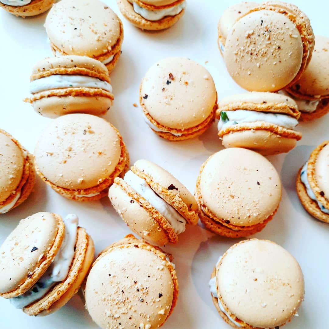 Macarons chèvre miel